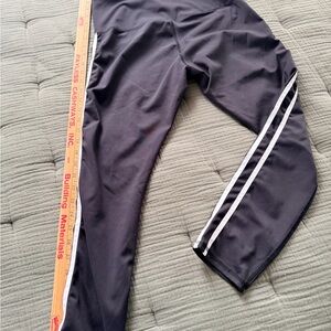 Black with White Stripes Leggings